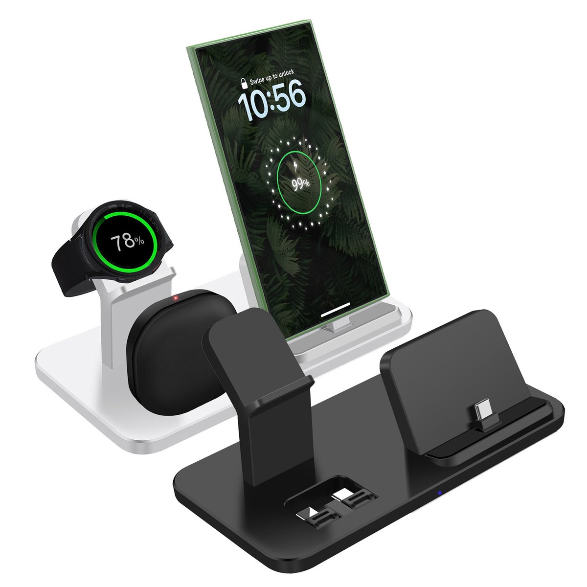 3in1 USB-C Fast Charging Station Charger Dock For Samsung Galaxy