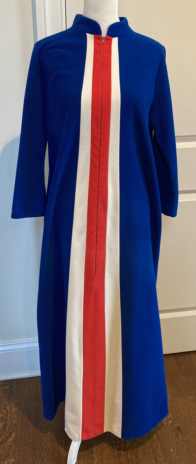 JCPenney Misses Womens Vintage Zipper Front Robe Poly… Gem