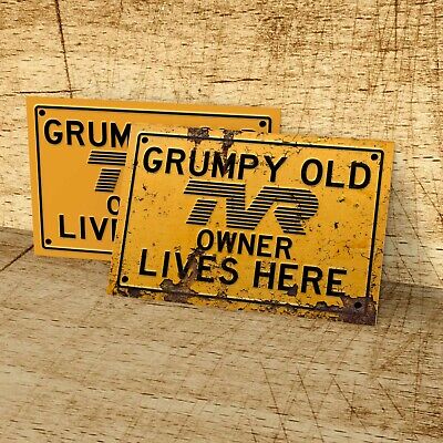 man cave Grumpy old ATV owner lives here sign for garage home