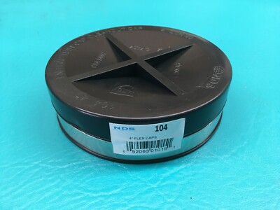 (1) NDS #104, 4'' Rubber End Cap Pipe Sewer Drain Water PVC Test Clean Out SCH 40