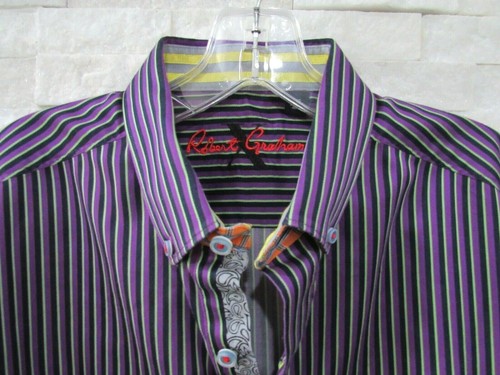 Robert Graham Purple Black Green Bold 