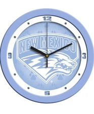 SunTime New Mexico Lobos 12" Blue Wall Clock