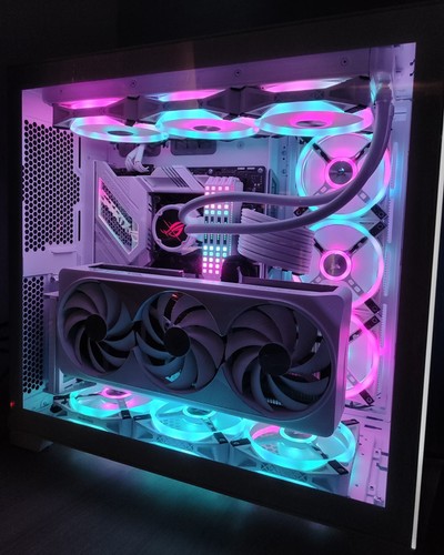White High End Gaming PC, RTX 4080 AERO, i9 13900k, 32GB RAM, 2.5tb SSDs - Bild 3 von 8