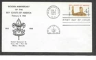 USA 1960 1145 BOY SCOUTS 50th Anniv Troop 140 Wahoo, NE  M16
