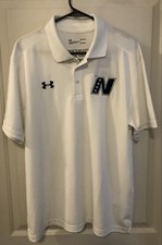 Mens NWT White Under Armour Heat Gear NWAC Championship Embroidered Logo Size L