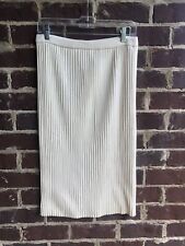 Vintage Givenchy Sports Womens Skirt 6 White Milk Pleated