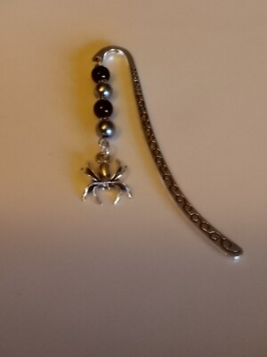 Halloween Spooky  Spider Bookmark Tibetan Silver.
