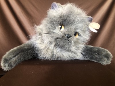 1999 Ty Classic Smokey Grey Cat Plush Persian Stuffed Animal Gold Amber Eyes | eBay