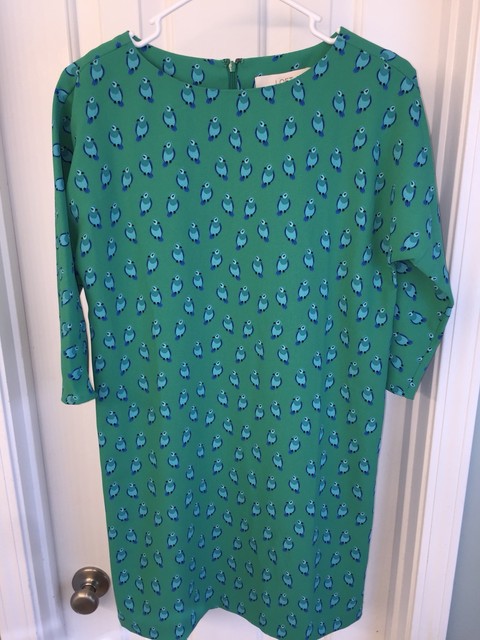 loft green dress