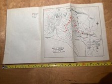 Original Boer War / Britische Armee / Planung Landkarte Die Schlacht Von Houtnek