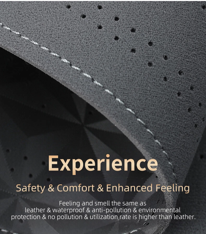 2025 Suede Leather Car Seat Covers Cushions 2/5-seat For Lancia Sedan Protector - image 3 of 4