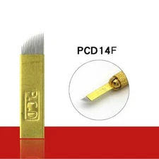 PCD 14 Pins Needles Microblading Eyebrow 3D Embroidery Manual Tattoo Blades