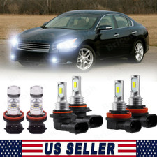 For Nissan Maxima 2009-2014 6pcs Led Headlight Hilowfog Light Bulbs Combo Kit