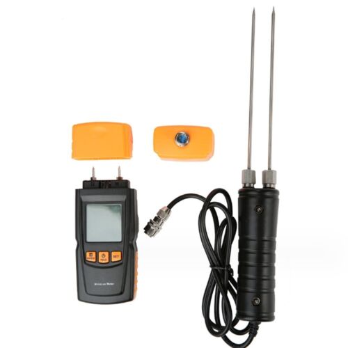 Portable Wood Moisture Meter Digital Electronic Measure 2~70% RH LCD Display - Picture 1 of 11