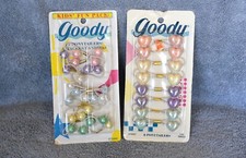Vintage Goody Ponytailers 1993 and 1989 Pastel Twin Bead Ponytail Holders
