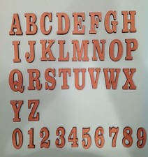 HDF WOOD LASER CUT SHAPES-ALPHABET LETTERS  NUMBERS-Clarendon Font Multi Sizes