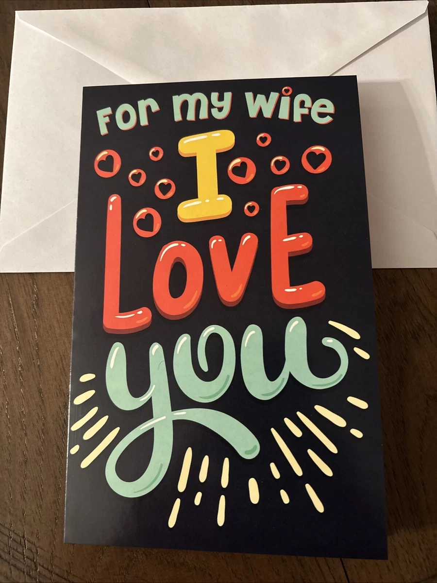 Cute Birthday Cards For Wife - My Darling Wife - Romantic Happy Birthday Card For Wife From Husband Partner, Special Woman Birthday Gifts, 145mm X - View #9