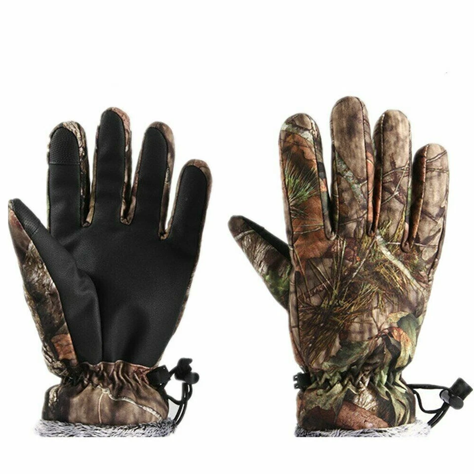Guantes de camuflaje dedo completo unisex guantes gruesos para esquí al aire libre caza Foto 2 de 4