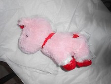 animal adventure plush pink red unicorn 10" baby soft lovey