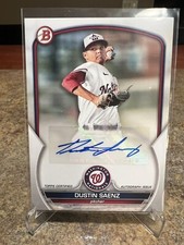 Dustin Saenz AUTO - 2023 Topps Bowman - Washington Nationals