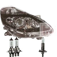 Scheinwerfer Rechts FüR Renault Clio Bj 05 09->> H7+H7+H1 Inkl. Osram Lampen DTS