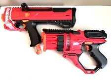 NERF Rival Helios XVIII-700  Roundhouse XX-1500 Red Blasters - BUNDLE TESTED