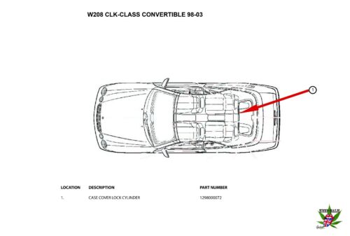 98-03 Mercedes CLK-Class Convertible Top.. Hydraulic Cylinder Repair Seal ..W208 - Foto 2 di 4