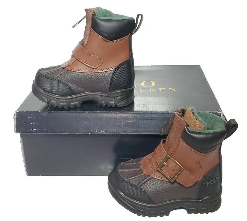 Zapatos superior de cuero marrón Ralph Lauren