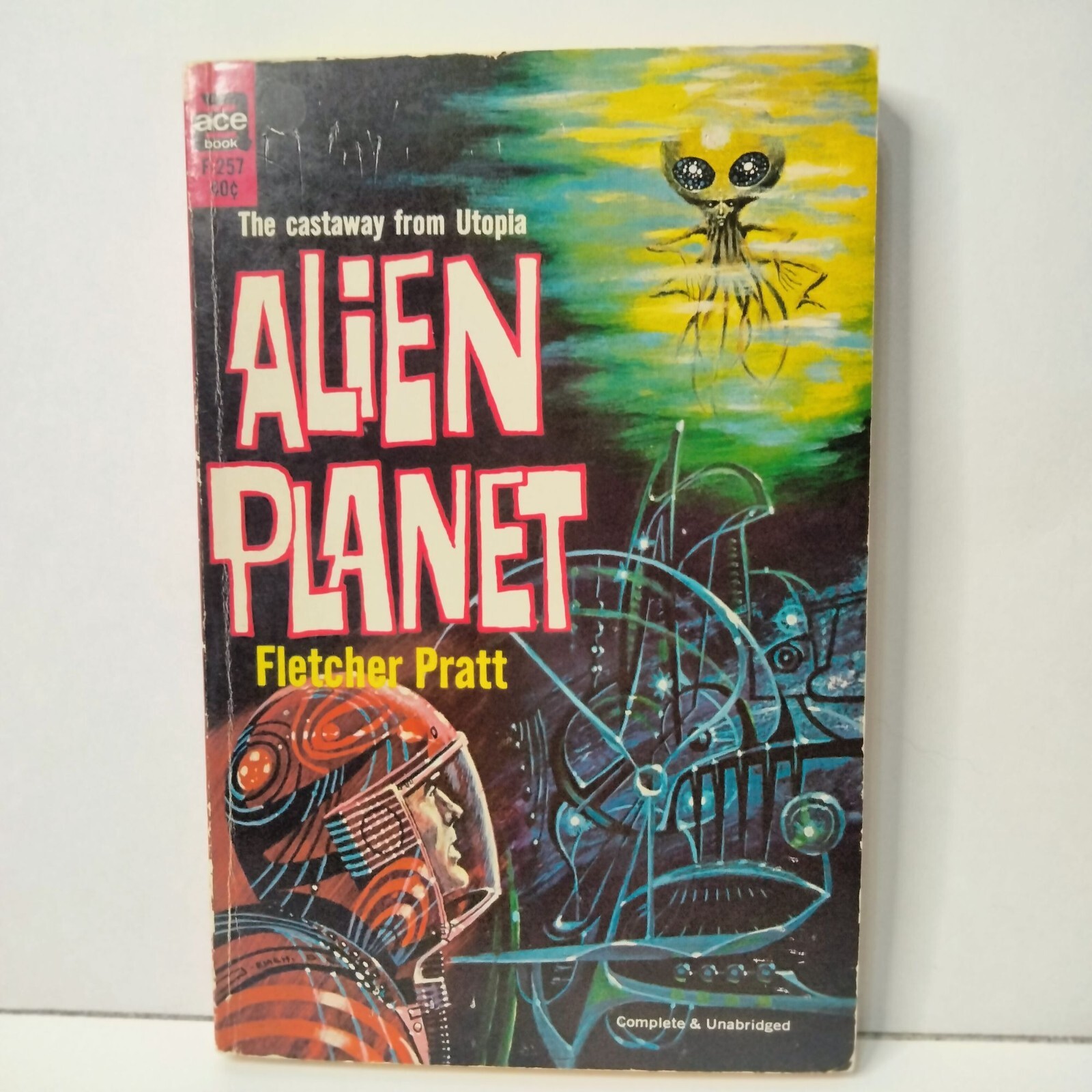 Alien Planet By Fletcher Pratt Vintage Paperback 1962 Ace Book  (A2)