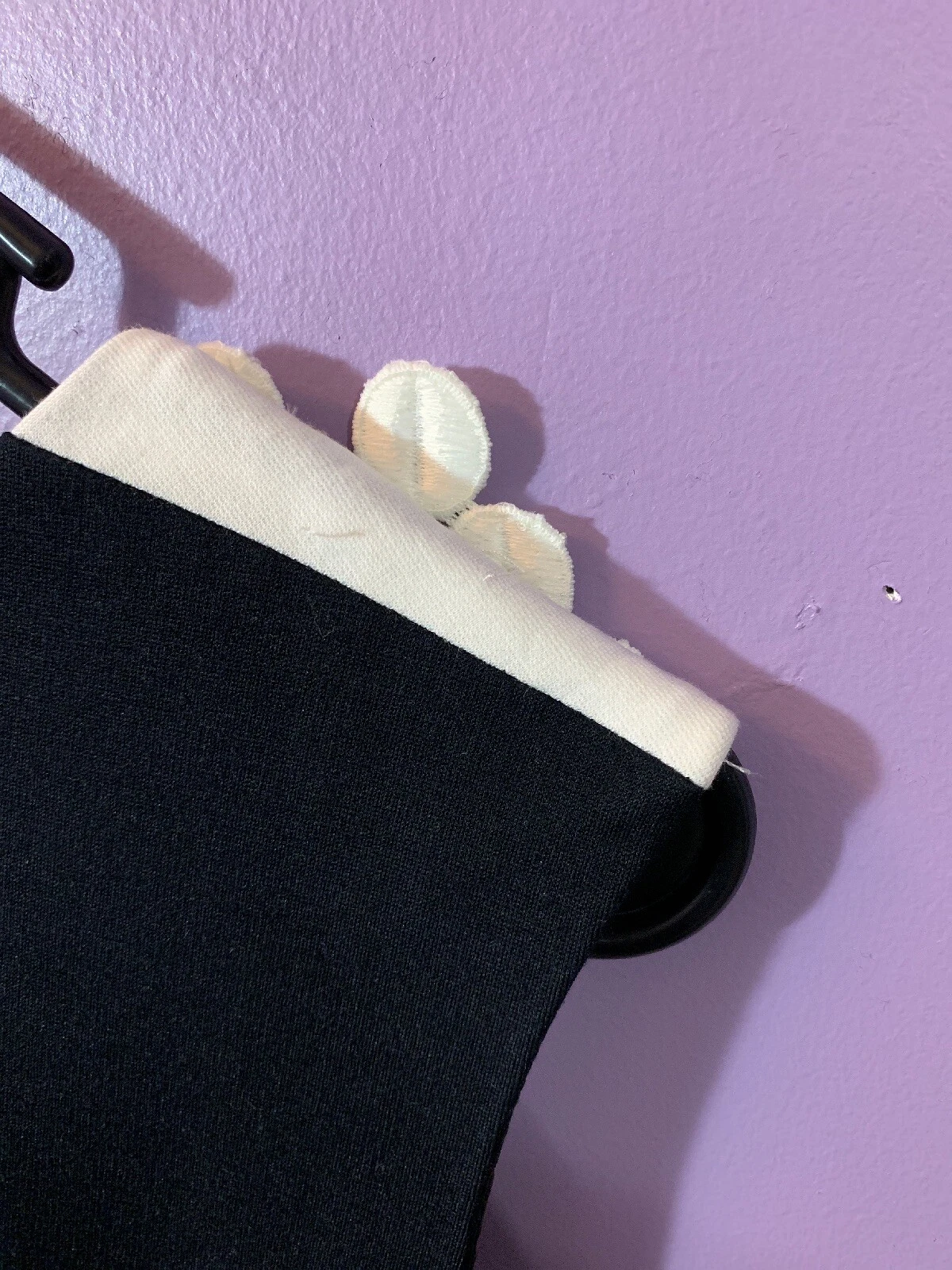 OFF WHITE Abito donna Taylor nero e bianco sporco taglia 14