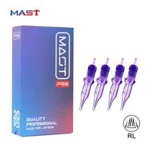 20Pcs RL Tattoo Cartridge Needle Sterile Permanent Makeup Rotary Pen Round Liner
