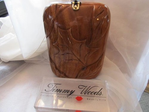 Borsa Timmy Woods of Beverly Hills design classico foglia legno di acacia - Foto 3 di 10