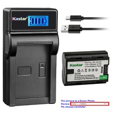 Kastar Battery LCD USB Charger for Fujifilm NP-W235 W235 Battery BC-W235 Charger