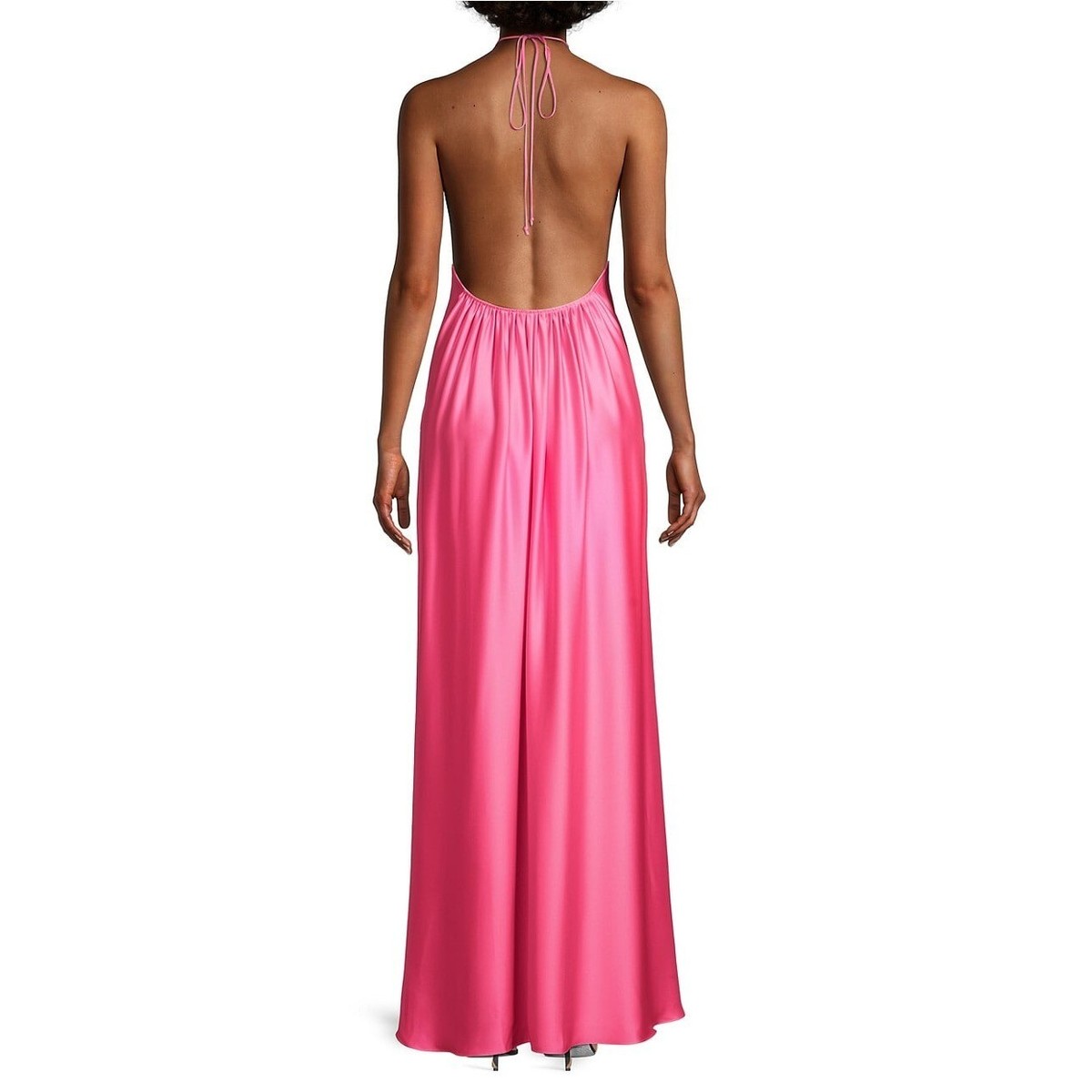 sachin and babi light blue dress Ramy Brook Jupiter Halter High-Low pink Dress Size 0
