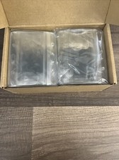 100 PCS HORIZONTAL CLEAR VINYL ID BADGE HOLDER SLEEVE INSERT SIZE 3" X 4" CARD