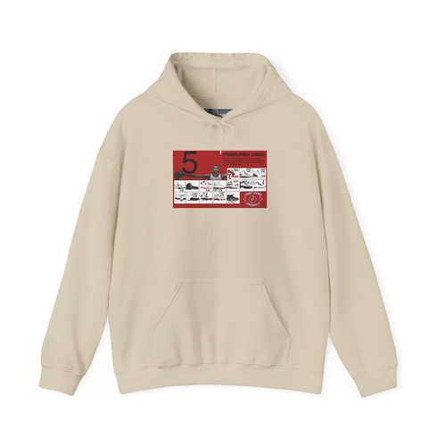 HOODY Tee to match Air Jordan Retro 5 Black Metallic Reimagined. HOODIE RED - Picture 17 of 26