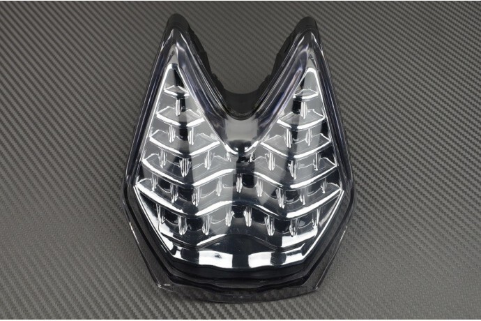 Feu arrière LED clignotants KTM SuperDuke 990 R LC8 optique transparente moto 2007 2008 2009 v1