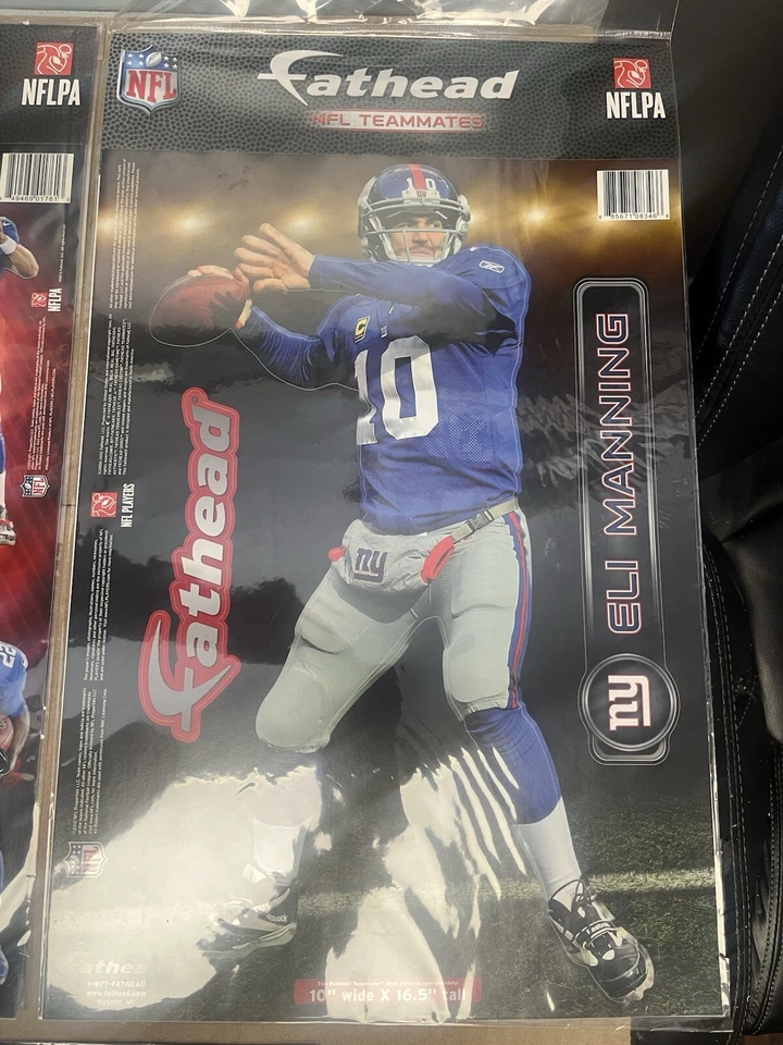 Lote de 3 pegatinas Fathead NFL Team New York Giants Superbowl Champions Foto 3 de 4