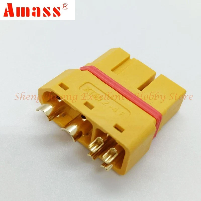 AMASS XT60W(2+4) 防水 XT60 (2+4) 连接器插头 适用于遥控电池充电器 汽车 - 第 3/16 张图片