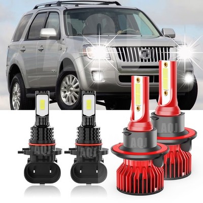 For Mercury Mariner 2005-2011 Led Lights High Low Beam Fog Light White