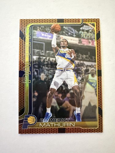 2026 Topps Chrome Update Bennedict Mathurin /25 Basketball Border #133 Pacers