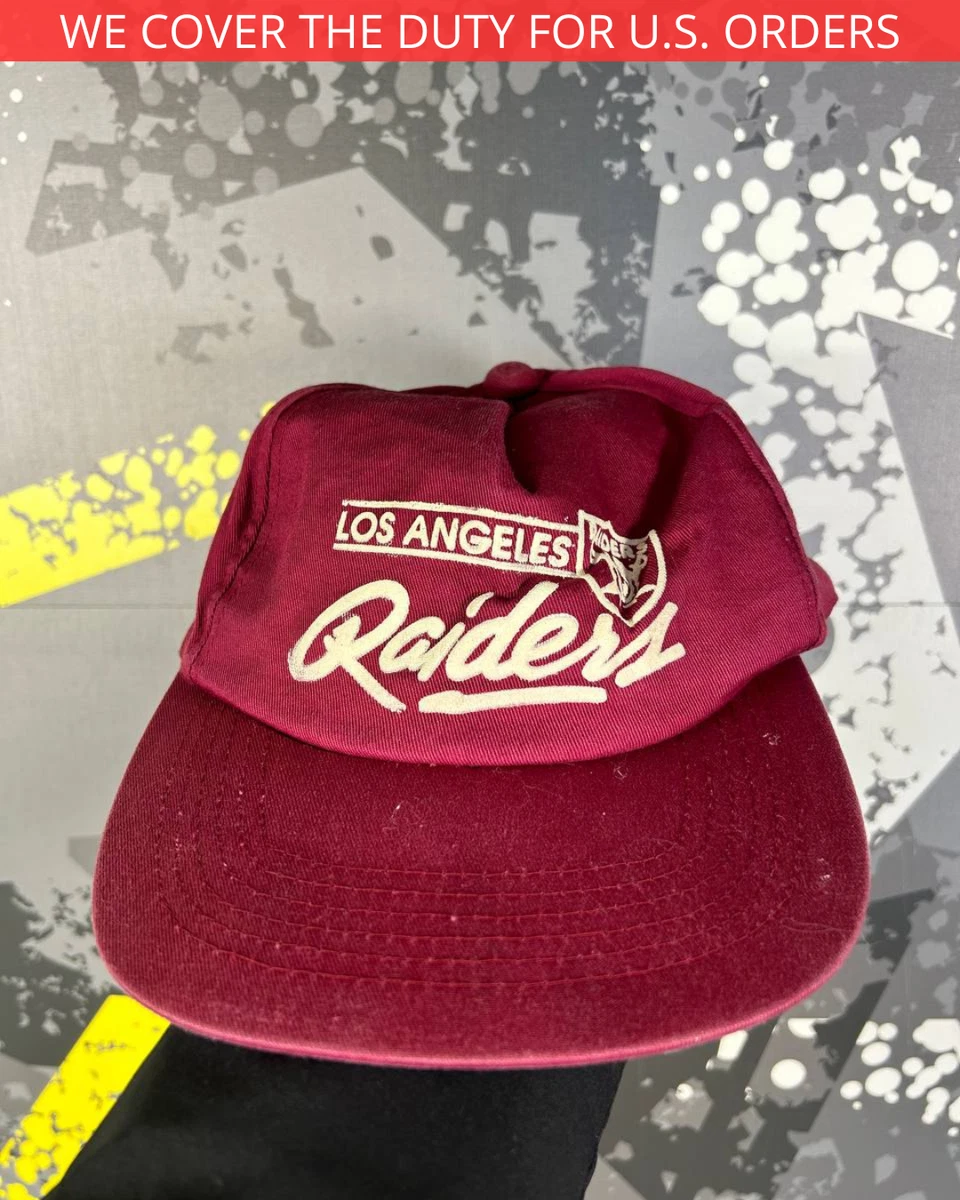 RARE Vintage Los Angeles Raiders NFL Football Cap,Hat 80s 90s Men