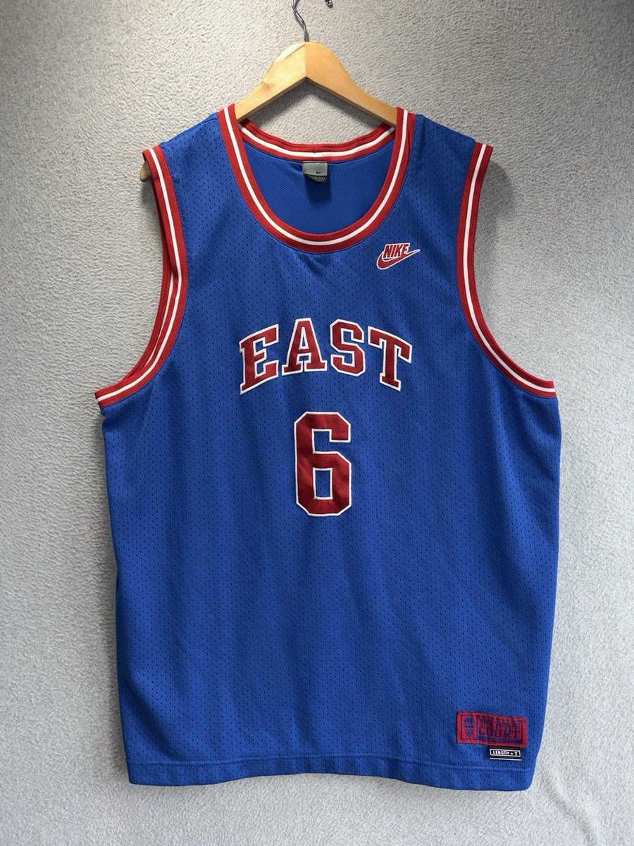 Vintage Nike East Basketball Jersey Supreme Court NBA Style Mens