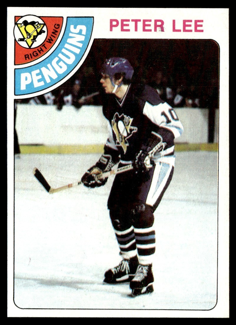 1978-79 Topps Card Hockey Peter Lee RC Pittsburgh Penguins #244 NM