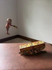 Original Vintage MARX Tin Litho Wind up ACROBATIC MARVEL Toy Monkey