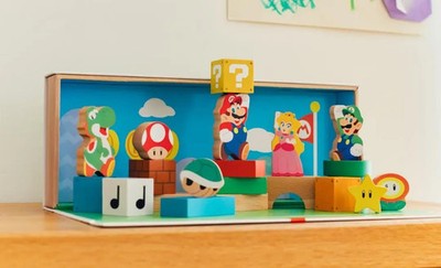 Nintendo Store My Mario Wooden Block 30pcs Special Set Amiibo Gift Exclusive New