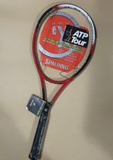 Spalding ATP Tour Extreme Pro Series Tennis Racket 4 3/8 in Unstrung Red W/ Case