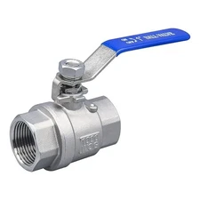 10 Pcs, 1" Stainless Steel, Ball Valve SS 304Q, WOG 1000, Full Port