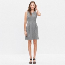 Madewell Dress Womens M Wedding Guest Resort Vacation Sleeveless Cotton Gray