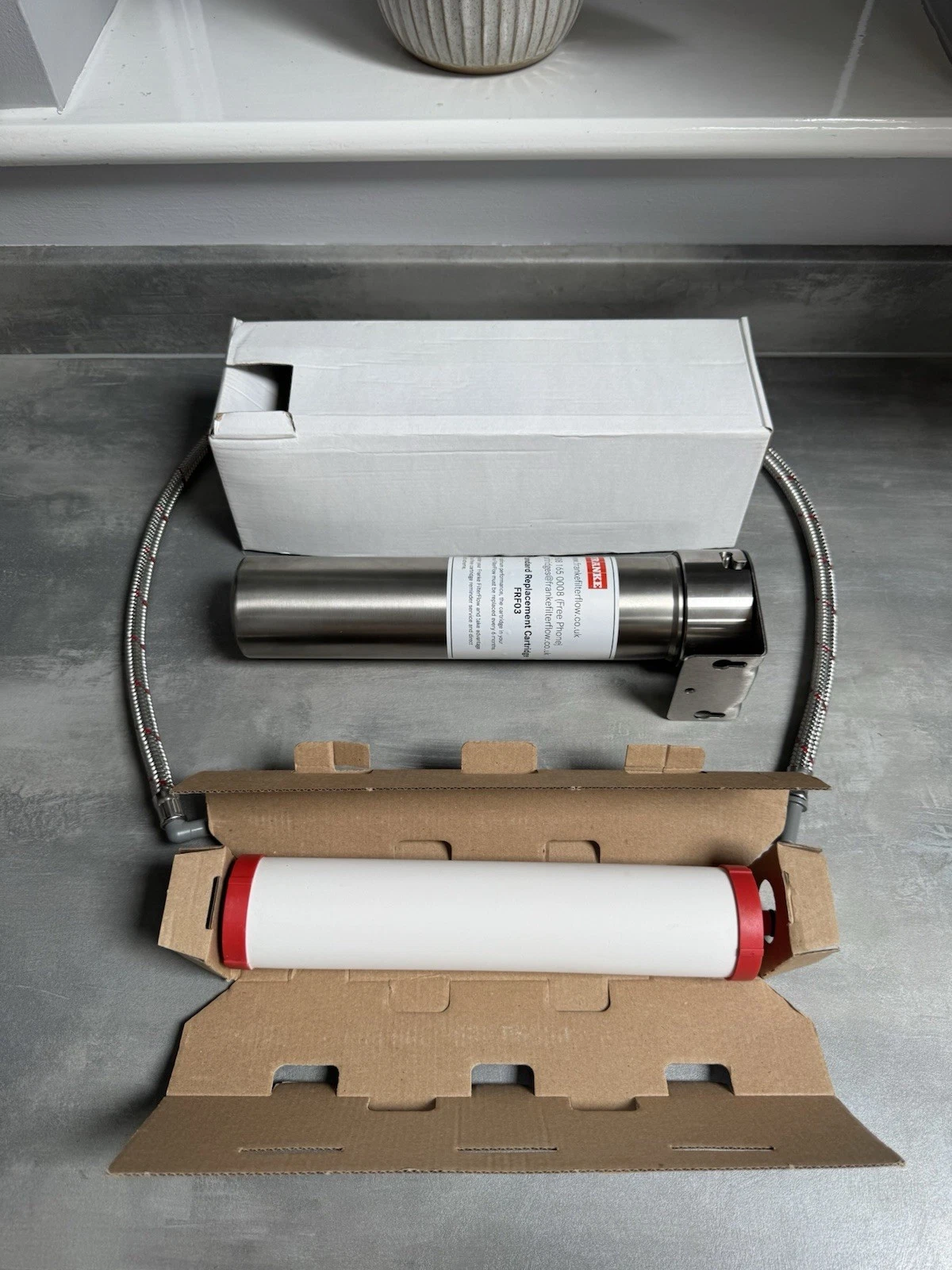 Franke FilterFlow Stainless Steel System Kit Cartridge Housing New Not Complete 6